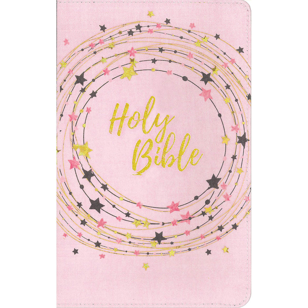 NIV Bible For Kids Red Letter Edition Pink / Gold (Comfort Print)(Paperback)