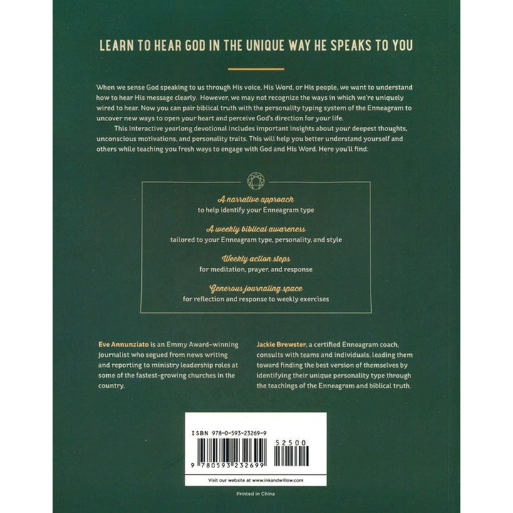 Hearing God Speak: A 52-Week Interactive Enneagram Devotional (Paperback)