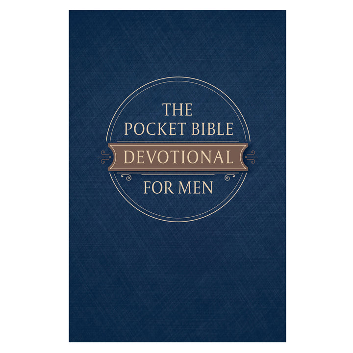 Pocket Bible Devotional For Men Navy (Paperback)