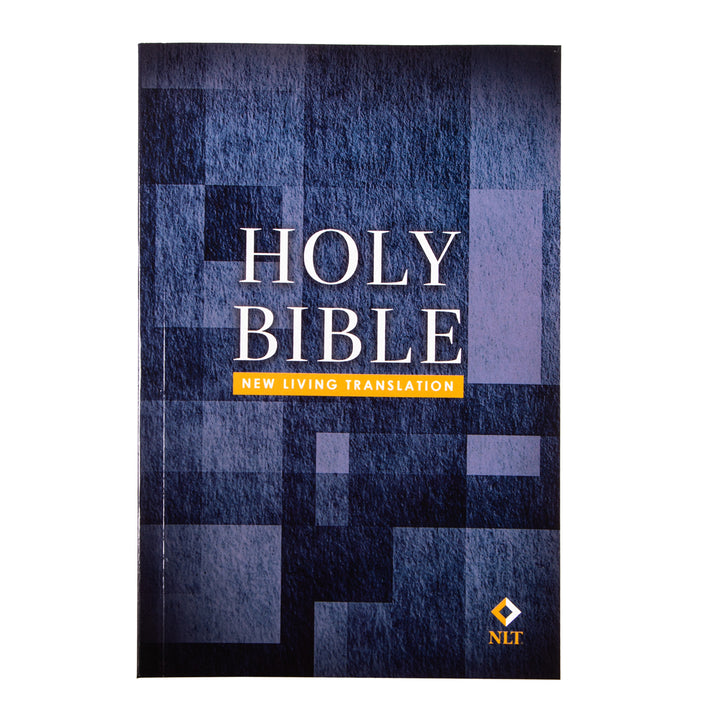 NLT Blue Blocks Paperback Handy Size Bible