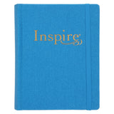 NLT Blue Faux Leather Hardcover Inspire Bible