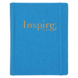 NLT Blue Faux Leather Hardcover Inspire Bible