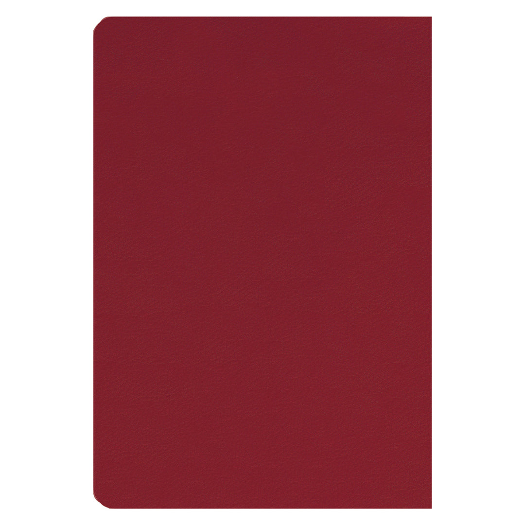 2025 Diary - Chronos Daily Planner - A Time for Everything Red - Faux Leather