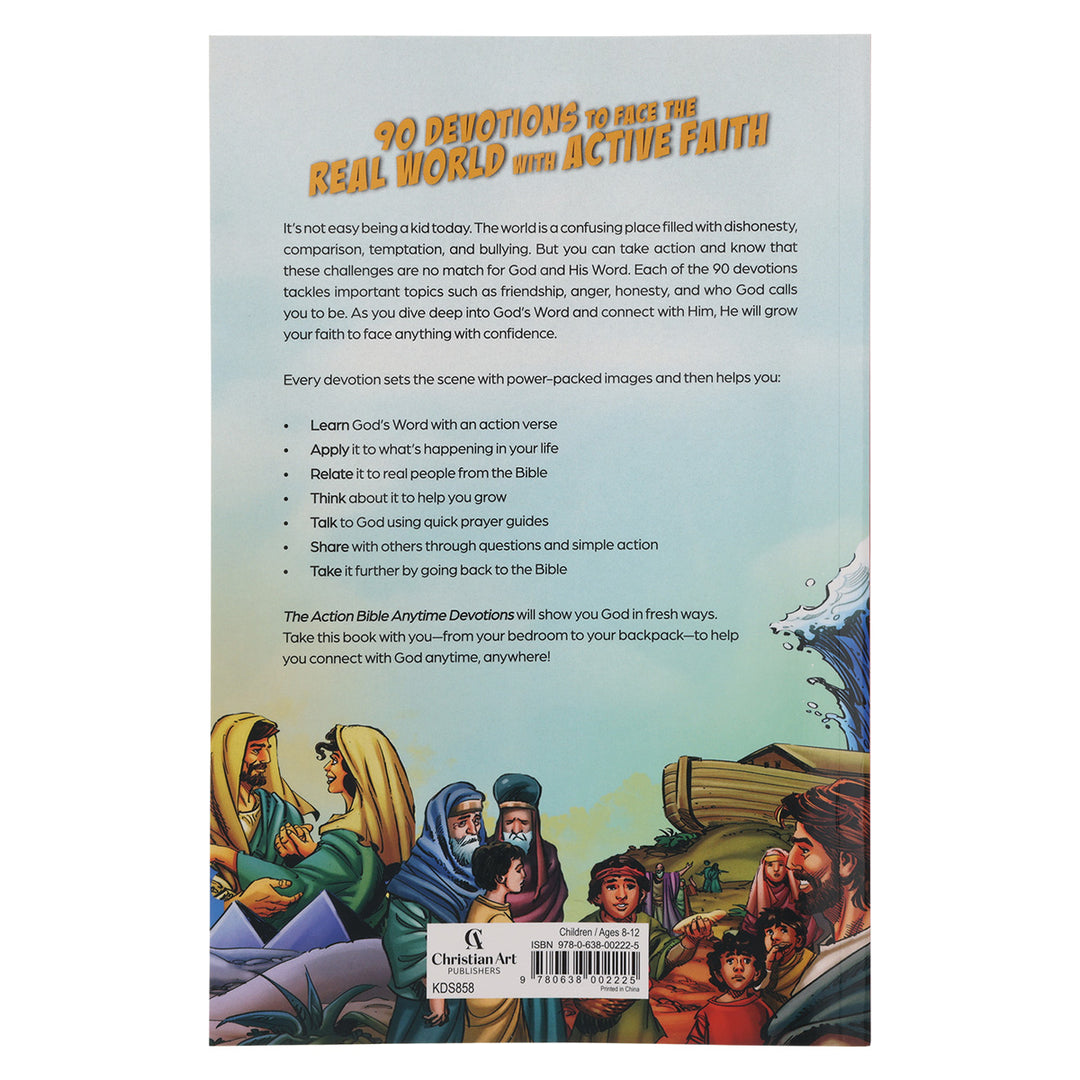 The Action Bible Anytime Devotions: 90 Ways to Help Kids Connect with God Anytime, Anywhere PB