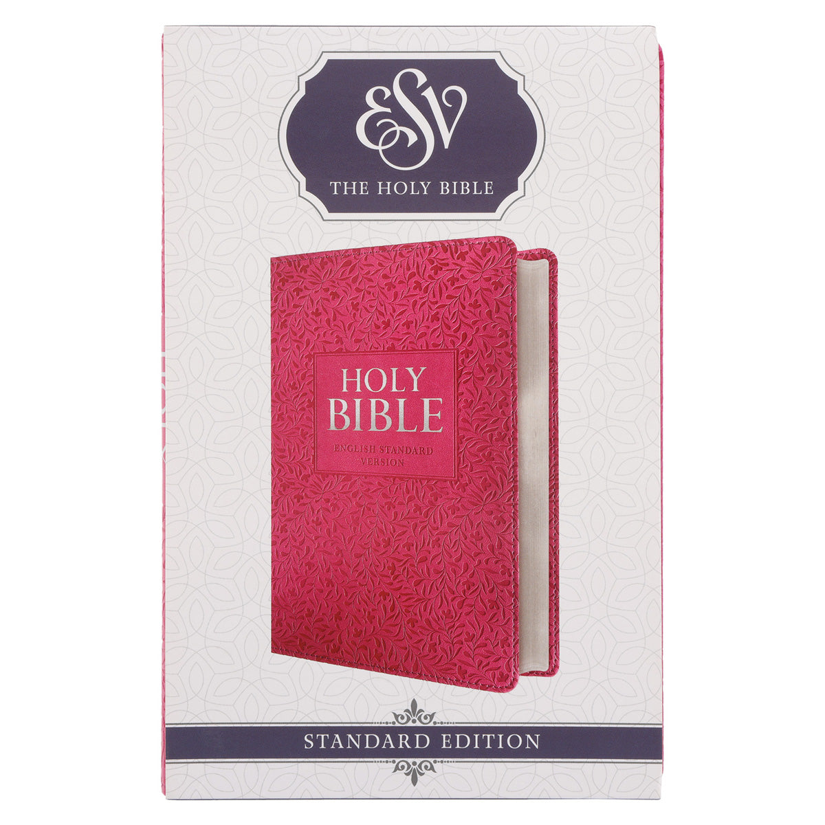 ESV Pink Vines Faux Leather Standard Bible