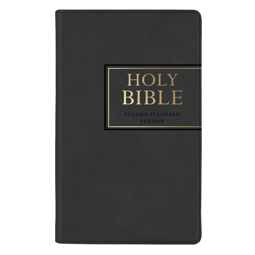 ESV Black Frame Faux Leather Standard Bible