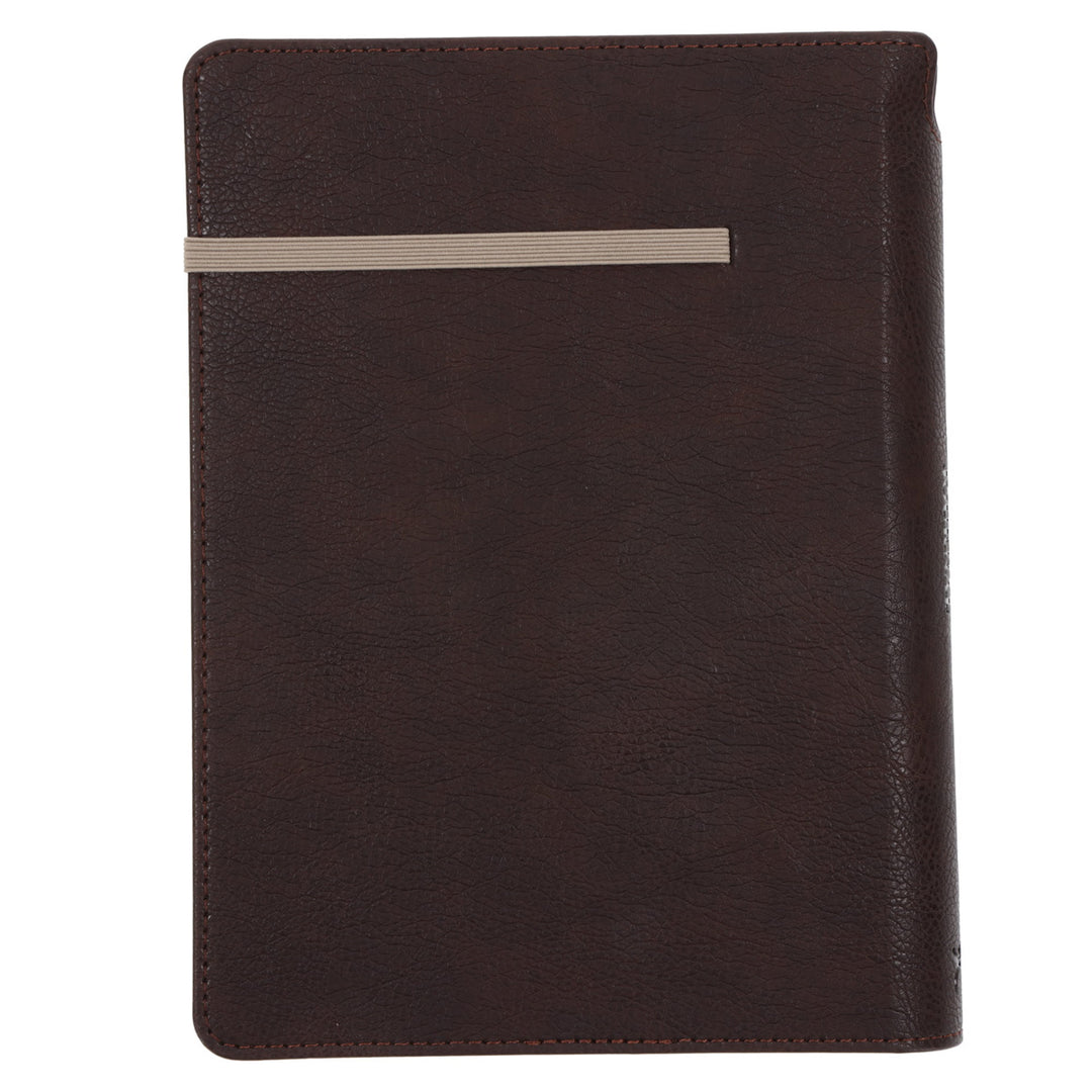 Trust in the Lord Faux Leather Journal with Pen Holder and Elastic Closure