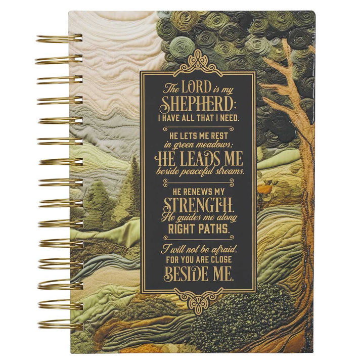 The Lord Is My Shepherd Hardcover Large Wirebound Journal