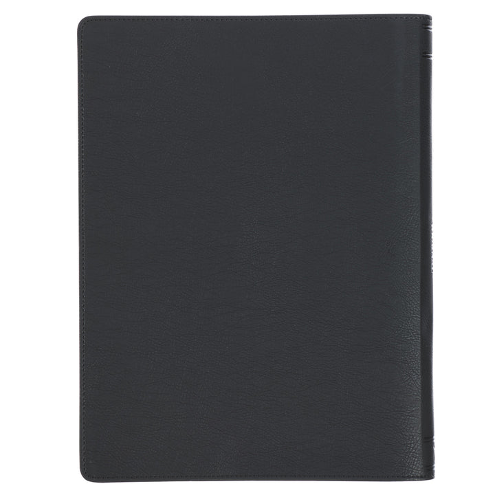 Be Strong in the Lord Grey and Black A4 Faux Leather Journal with Zip