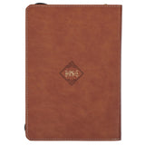 The Lord Is My Shepherd Faux Leather Journal with Zipped Closure