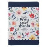 Rejoice, Pray and Give Thanks Always Faux Leather Journal