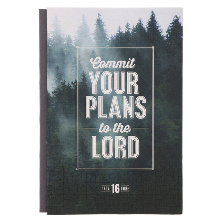 Commit Your Plans to the Lord A5 Quarter-Bound Hardcover Journal