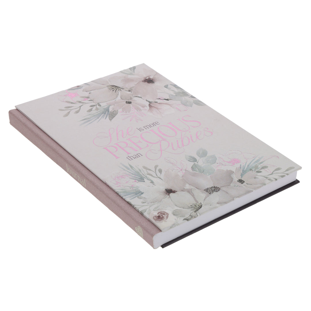 She Is More Precious than Rubies A5 Quarter-Bound Hardcover Journal