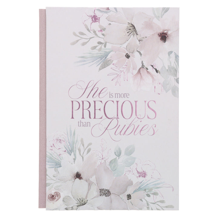 She Is More Precious than Rubies A5 Quarter-Bound Hardcover Journal