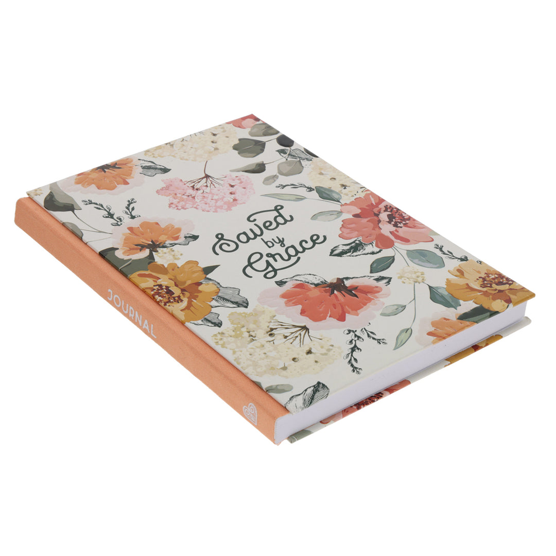 Saved by Grace A5 Quarter-Bound Hardcover Journal