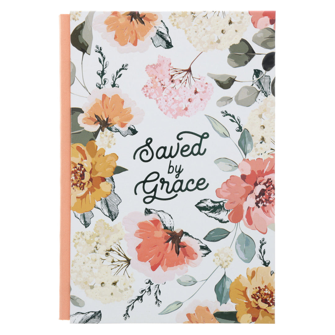 Saved by Grace A5 Quarter-Bound Hardcover Journal