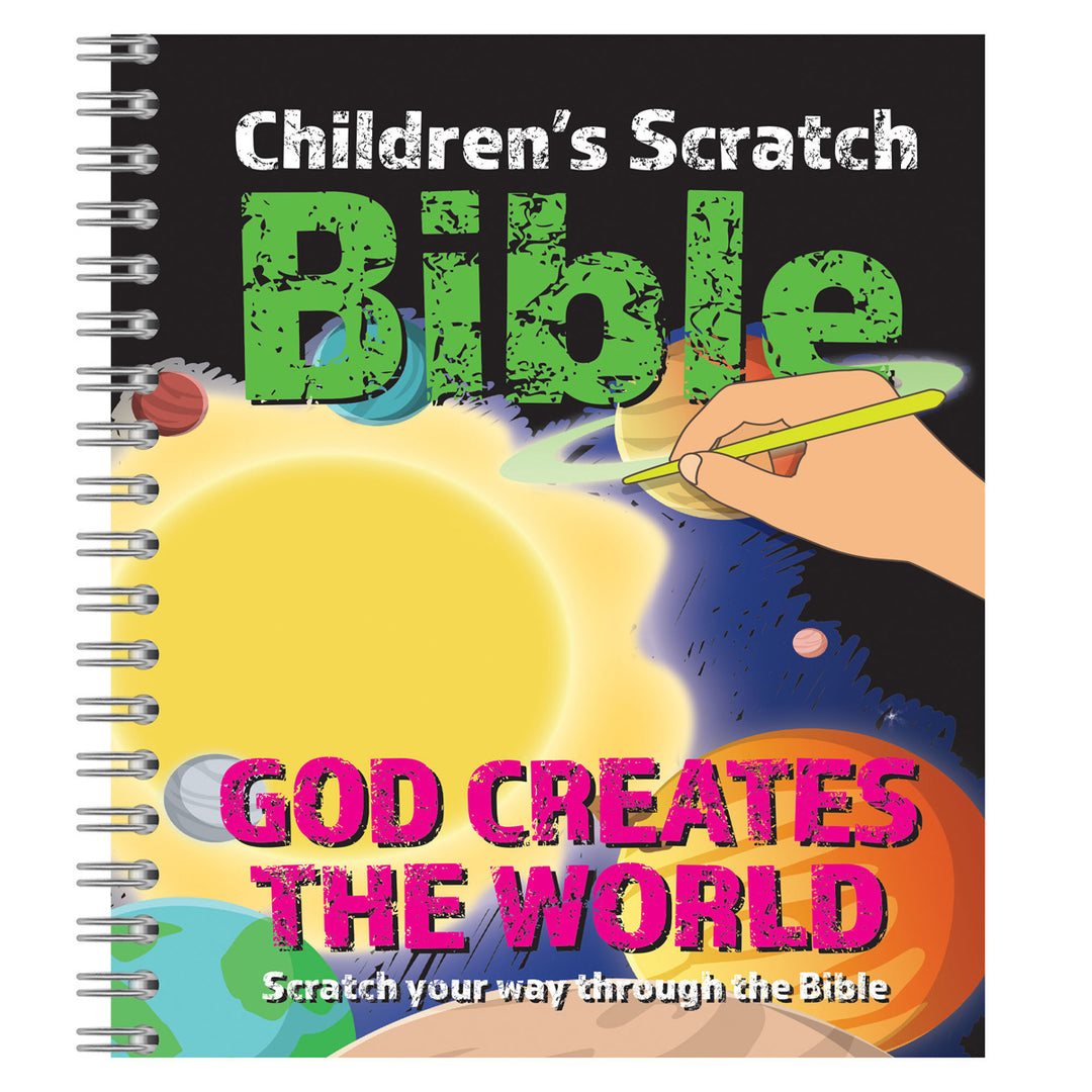 God Creates the World Children's Scratch Bible (Spiral-Bound)