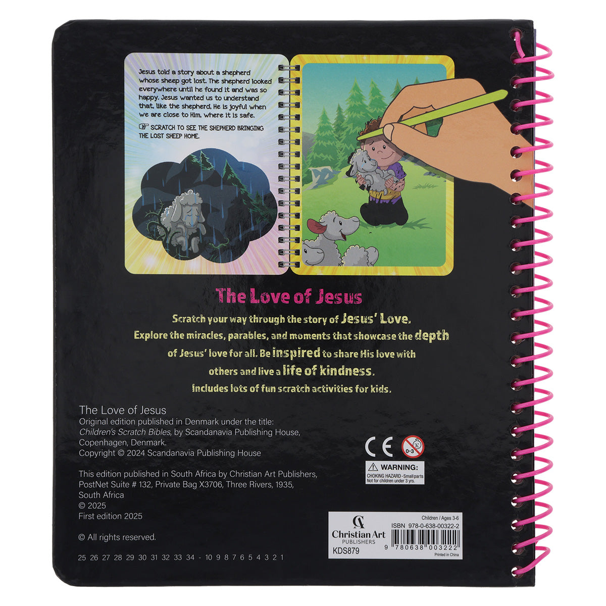 The Love of Jesus Children's Scratch Bible (Spiral-Bound)