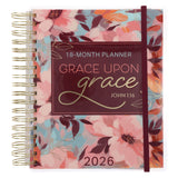 2026 Diary - 18-Month Planner for Women - Grace upon Grace - Wirebound