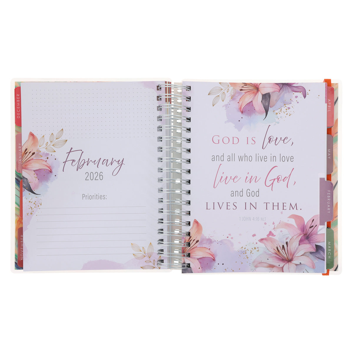 2026 Diary - 18-Month Planner for Women - Blessed Is the One - Wirebound