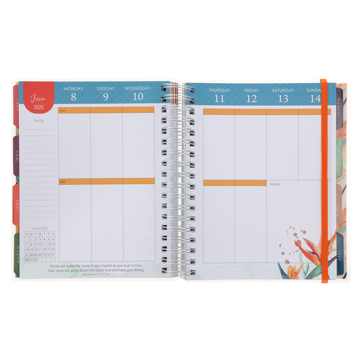 2026 Diary - 18-Month Planner for Women - Blessed Is the One - Wirebound