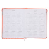 2026 Diary - 18-Month Planner for Women - Walk by Faith Not by Sight - Faux Leather with Zip