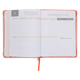 2026 Diary - 18-Month Planner for Women - Walk by Faith Not by Sight - Faux Leather with Zip