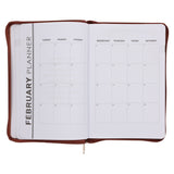 2026 Executive Diary - Daily Planner - The Lord is My Strength - Faux Leather with Zip