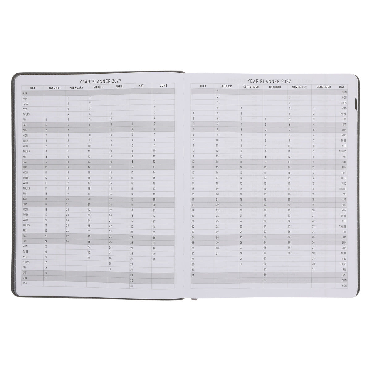 2026 A4 Executive Diary - Daily Planner - Be Strong in the Lord - Faux Leather