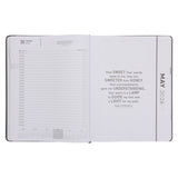 2026 A4 Executive Diary - Daily Planner - Be Strong in the Lord - Faux Leather