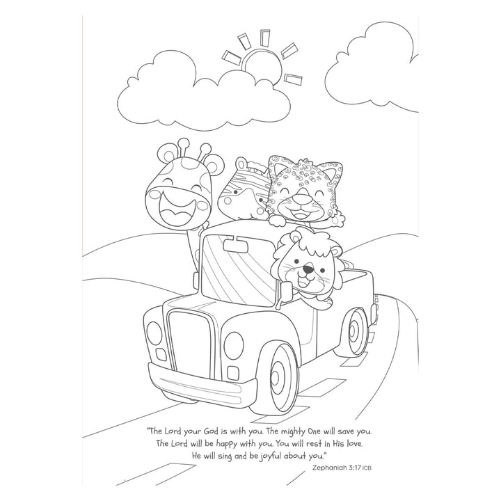 God Is with Me Wherever I Go: A Coloring Adventure for Kids (Paperback)