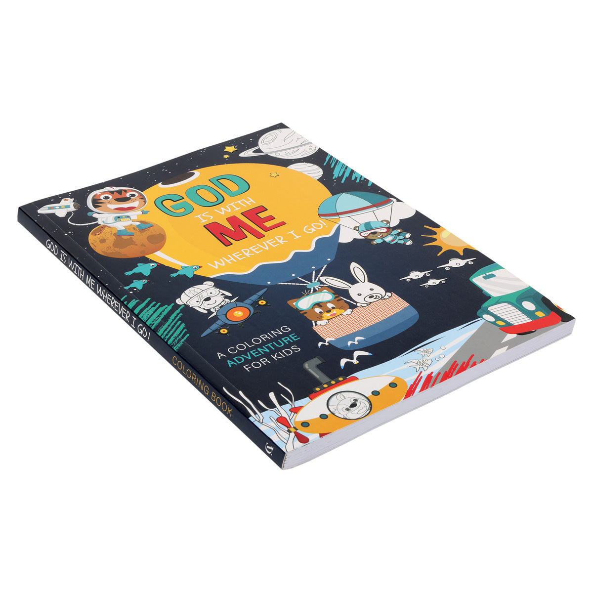 God Is with Me Wherever I Go: A Coloring Adventure for Kids (Paperback)