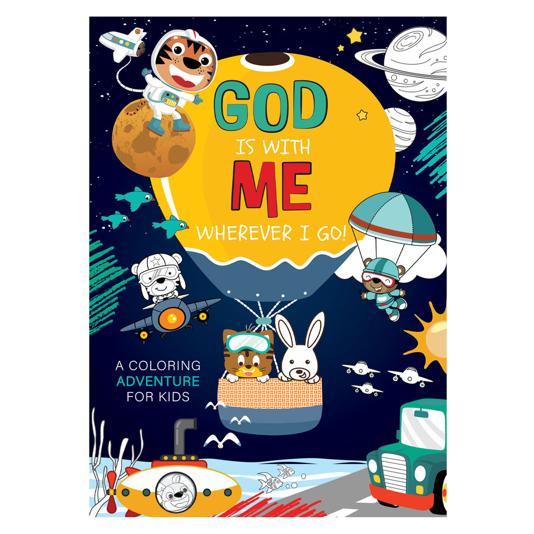 God Is with Me Wherever I Go: A Coloring Adventure for Kids (Paperback)