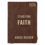 2026 Angus Buchan Diary - Daily Planner - Stand Firm in the Faith - Faux Leather with Zip