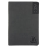 2026 Diary - Chronos Daily Planner - Grey Imitation Leather