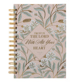 Trust in the Lord with All Your Heart Blush Hardcover Wirebound Journal