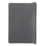 Seek the Lord & His Strength, Seek His Face Grey Faux leather Journal with Zipped Closure