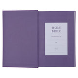 NLT Purple Hardcover Standard Bible