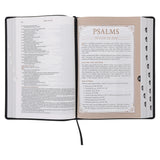 NLT Black Faux Leather Spiritual Growth Bible