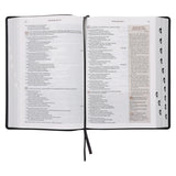 NLT Black Faux Leather Spiritual Growth Bible