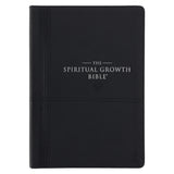 NLT Black Faux Leather Spiritual Growth Bible