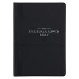 NLT Black Faux Leather Spiritual Growth Bible
