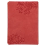 NLT Coral Faux Leather Spiritual Growth Bible