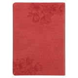 NLT Coral Faux Leather Spiritual Growth Bible