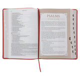 NLT Coral Faux Leather Spiritual Growth Bible