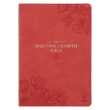 NLT Coral Faux Leather Spiritual Growth Bible