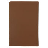 NLT Tan Genuine Leather Flexcover Standard Bible with Indexing Tabs