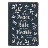 Let the Peace of God Rule in Your Hearts Handy-Sized Genuine Leather Journal