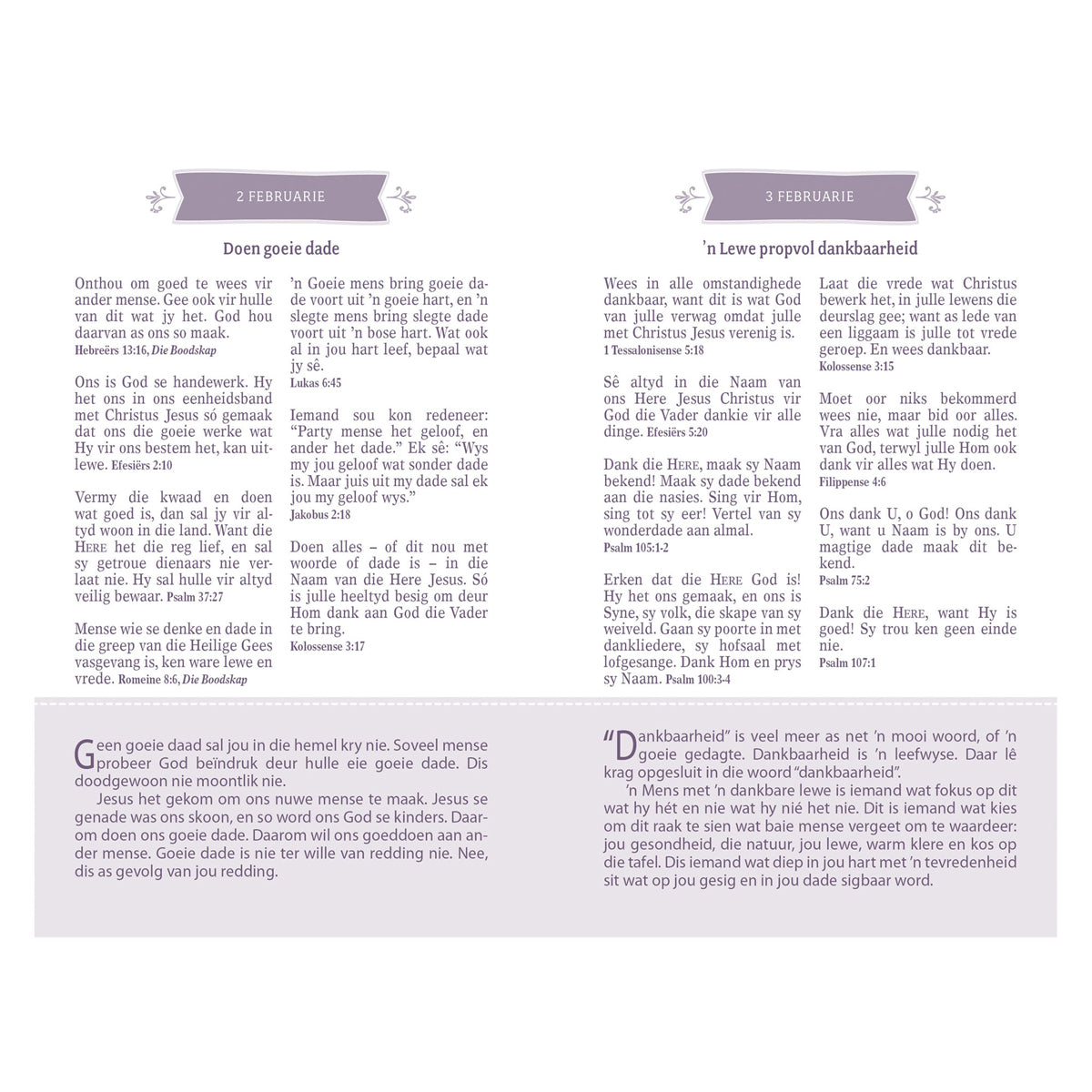 Die Sakpas-Bybel Met Oordenkings Vir Meisies (Sagteband)