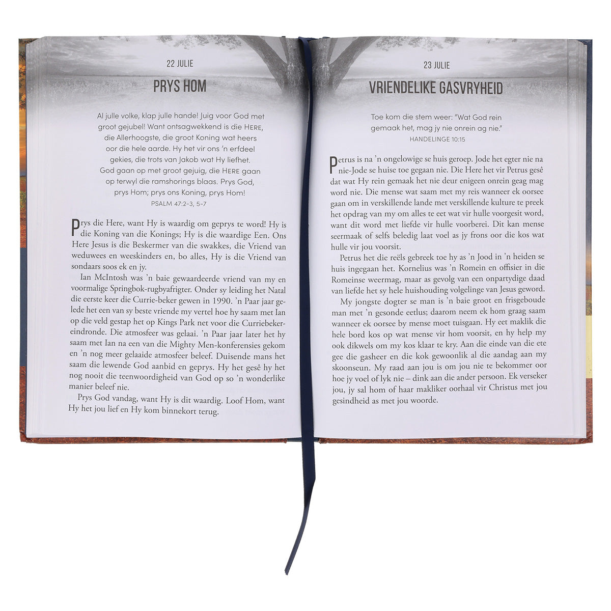 Op Pad Met God: 366 Grootdruk-Dagstukke: Kies 'n Lewe Wat God Eer (Hardeband)